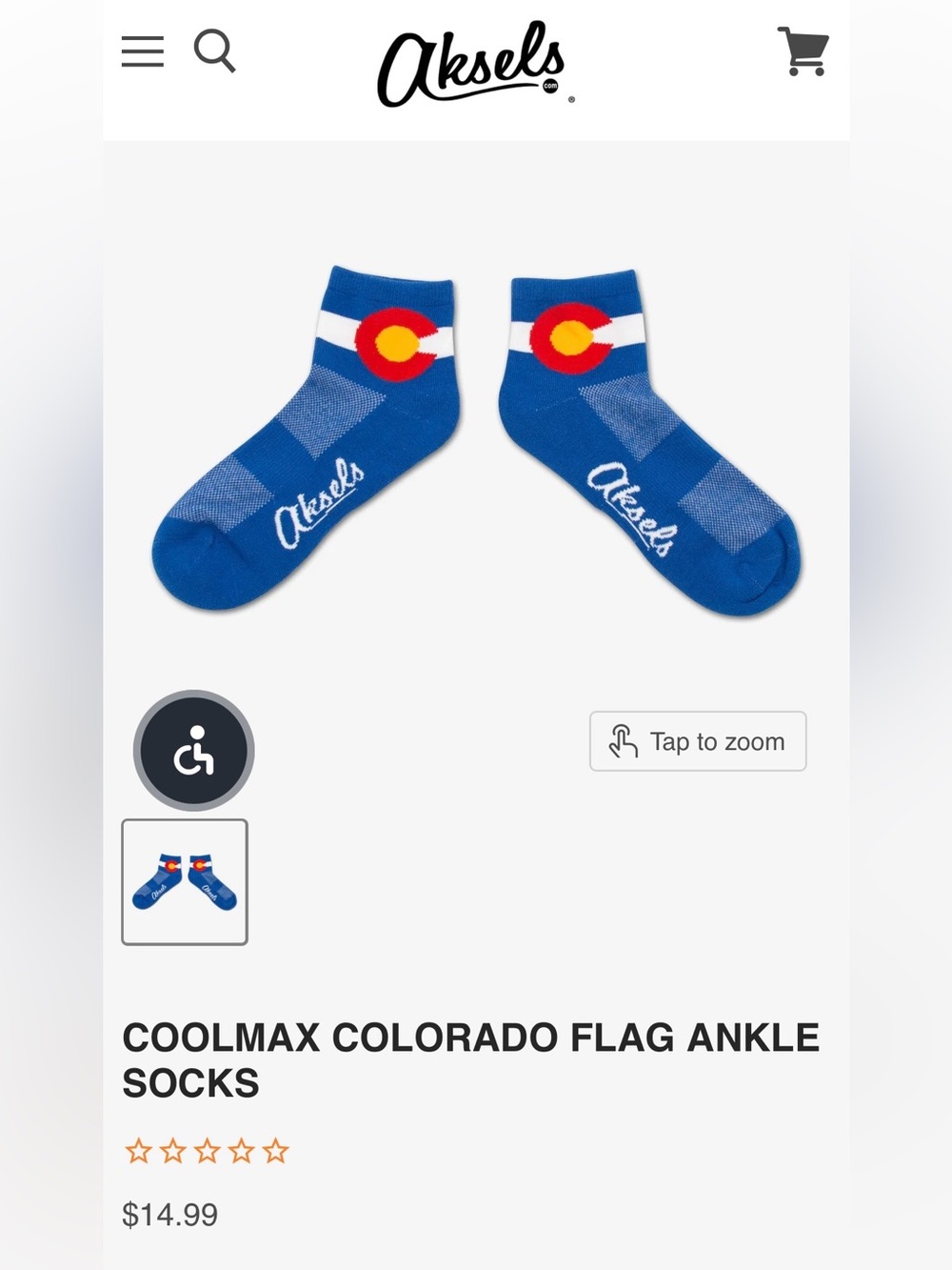 Askels Coolmax CO Flag Ankle Socks